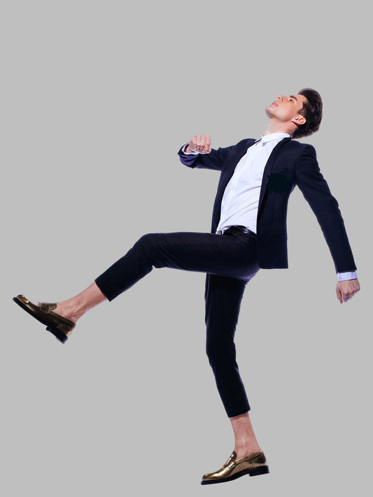 High Energy Blue 2 Piece Sure Fit Suit